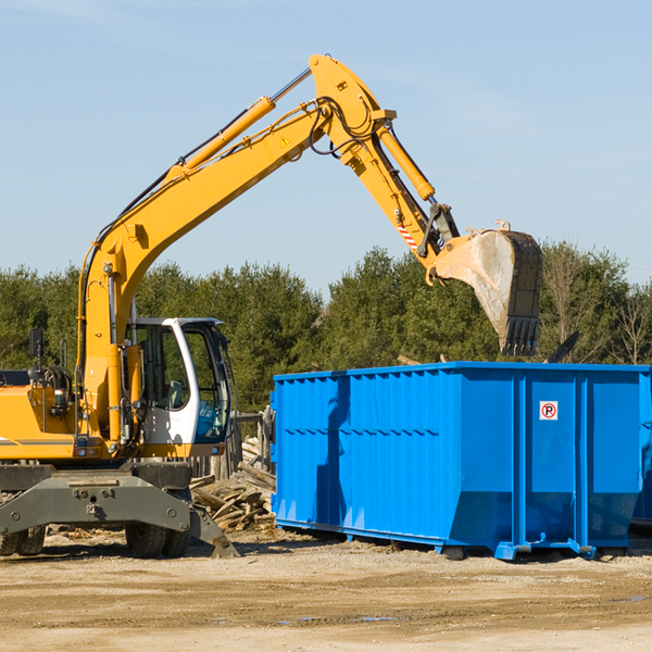 what are the rental fees for a residential dumpster in The Pinehills